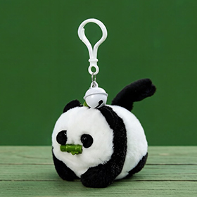 Wagging Panda Keychain